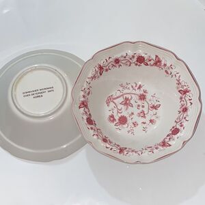 Two Vintage Vegetable’s Serving Bowls Pick White Korea